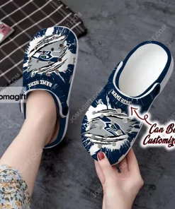 Custom Seattle Seahawks Football Ripped Claw Crocs Clog Shoes 1