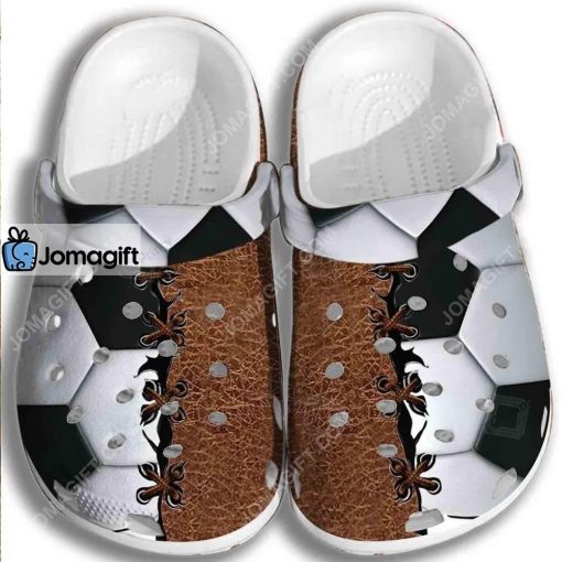 Custom Soccer Ball Crocs Clog Shoes