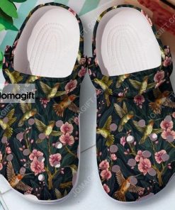 Custom Spring Hummingbird Jungle Bird Crocs Clog Shoes