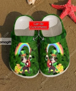 Custom St Patrick Irish Cat Crocs Clog Shoes 1