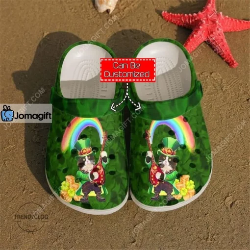 Custom St Patrick Irish Cat Crocs Clog Shoes