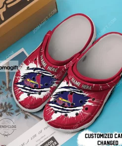 Custom St. Louis Cardinals Ripped Claw Crocs Clog Shoes 1