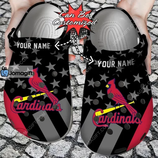 Custom St. Louis Cardinals Star Flag Crocs Clog Shoes
