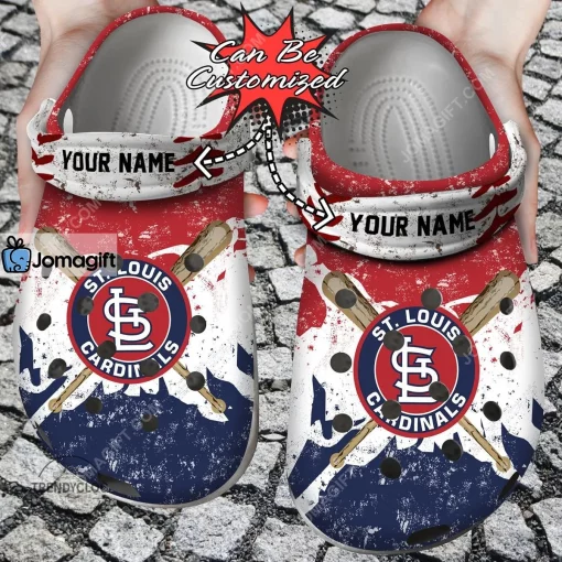 Custom St. Louis Cardinals Watercolor New Crocs Clog Shoes