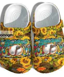 Custom Sunflower Baseball Mom Farm Crocs Clog Shoes