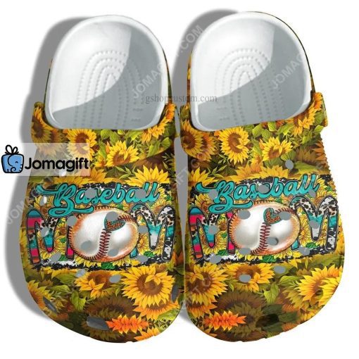 Custom Sunflower Baseball Mom Farm Crocs Clog Shoes