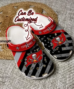 Custom Tampa Bay Buccaneers American Flag Crocs Clog Shoes 1