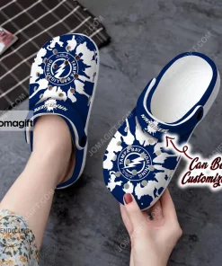 Custom Tampa Bay Lightning Color Splash Crocs Clog Shoes