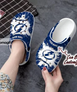 Custom Tampa Bay Lightning Team Crocs Clog Shoes 1