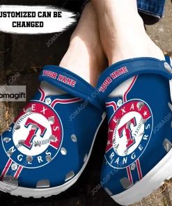 Custom Texas Rangers Baseball Jersey Style Crocs Clog Shoes 1