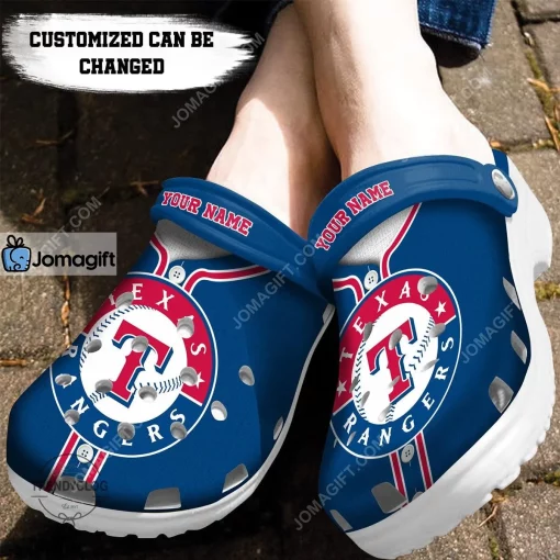 Custom Texas Rangers Baseball Jersey Style Crocs Clog Shoes