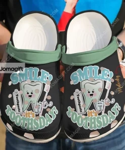 Custom name Dentist Its Tooth Day Crocs Shoes