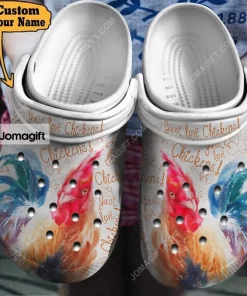 Custom name Just Love Chicken Crocs Shoes 1