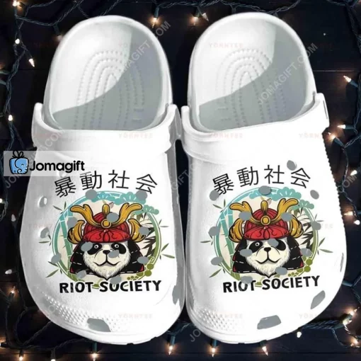 Cutie Panda Japanese Style Riot Society Panda Crocs Shoes