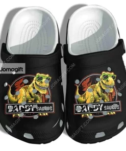 Daddy Saurus Funny Dinousaur Crocs Shoes
