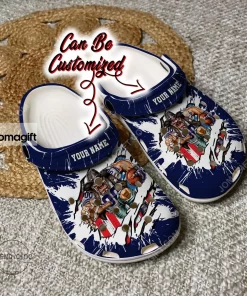 Dallas Cowboys Mascot Ripped Flag Crocs Clog Shoes 1