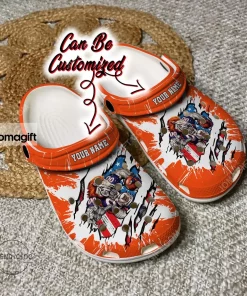Denver Broncos Mascot Ripped Flag Crocs Clog Shoes 1