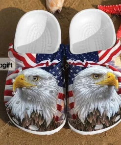 Eagle America Flag Crocs Shoes 1