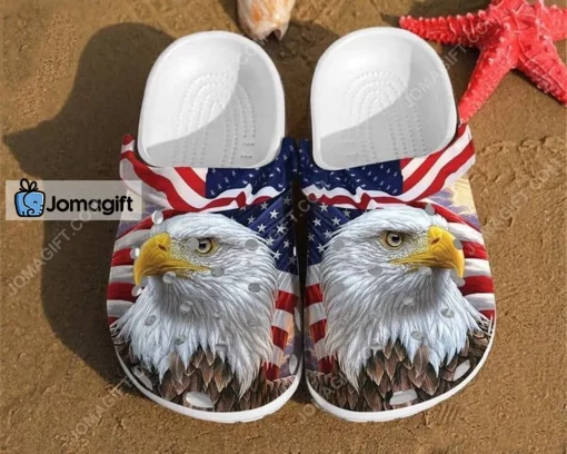 Eagle America Flag Crocs Shoes