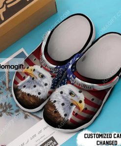Eagle America Flag Veterans Gift Crocs Clog Shoes