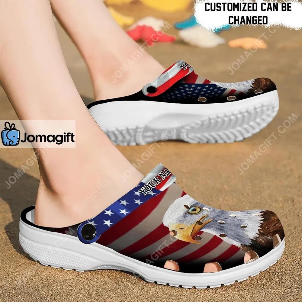Eagle America Flag Veterans Gift Crocs Clog Shoes 2