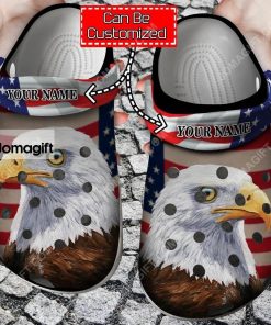 Eagle America Flag Veterans Gift Crocs Clog Shoes 3