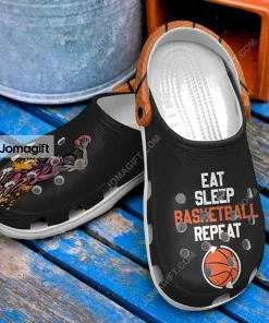 Eat Sleep Basketball Repeat Crocs Shoes 1