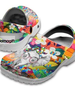 Elephant Autism Butterfly Flower Rainbow Crocs Clog Shoes
