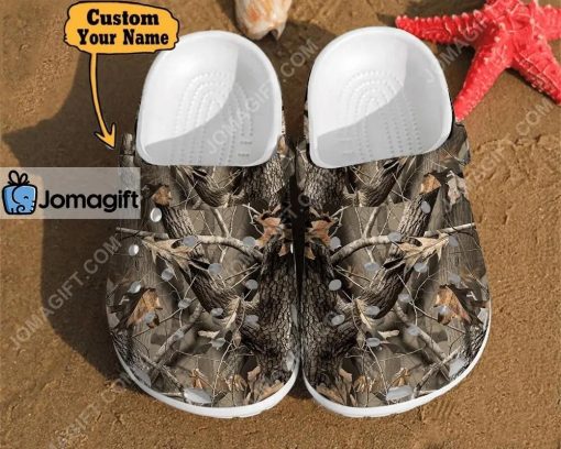 Fall Tree Leaves Pattern Hunting Camo Gift Crocs Clog Shoes