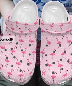 Flamingo Pinky Pattern Crocs Shoes