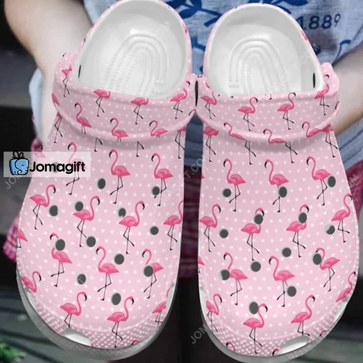 Flamingo Pinky Pattern Crocs Shoes