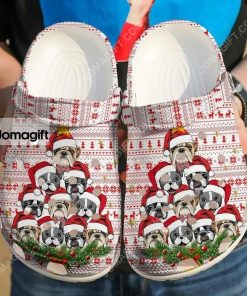 French Bulldog Merry Christmas Crocs Clog Shoes 1