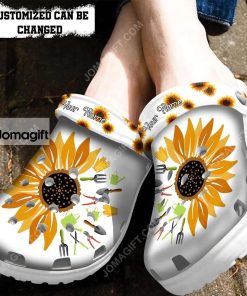 Gardener Sunflower Crocs Clog Shoes 1