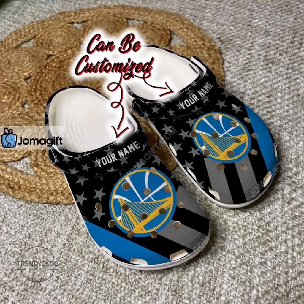 Golden State Warriors Star Flag Crocs Clog Shoes 1