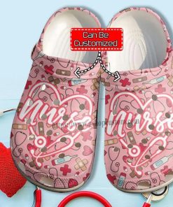 Granddaughter Nurse Heart Love Crocs Clog Shoes