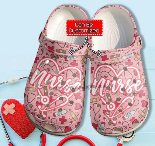 Granddaughter Nurse Heart Love Crocs Clog Shoes