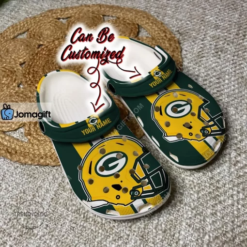 Green Bay Packers Team Helmets Crocs Clog Shoes