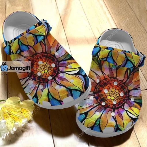 Gypsy Flower Hippie Crocs Clog Shoes