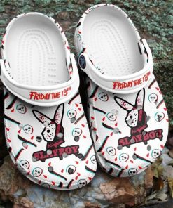 Halloween Slayboy Playboy Rabbit 13Th Friday Crocs Clog Shoes