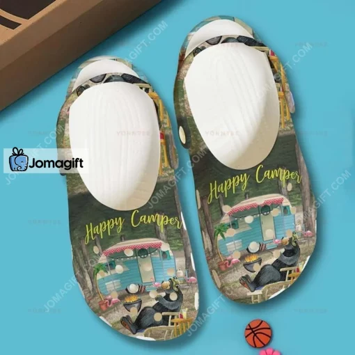 Happy Camper Bear Crocs Shoes