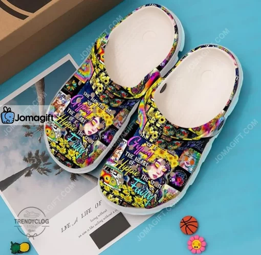Hippie Girl Crocs Clog Shoes
