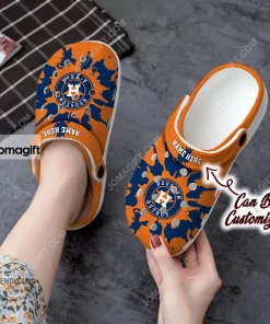 Houston Astros Color Splash Crocs Clog Shoes