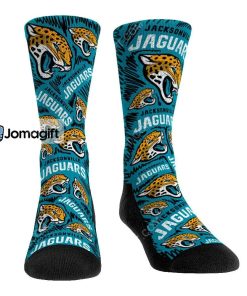 Jacksonville Jaguars Logo Sketch Socks