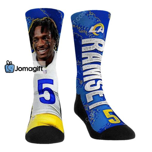 Jalen Ramsey Los Angeles Rams Big Player Socks