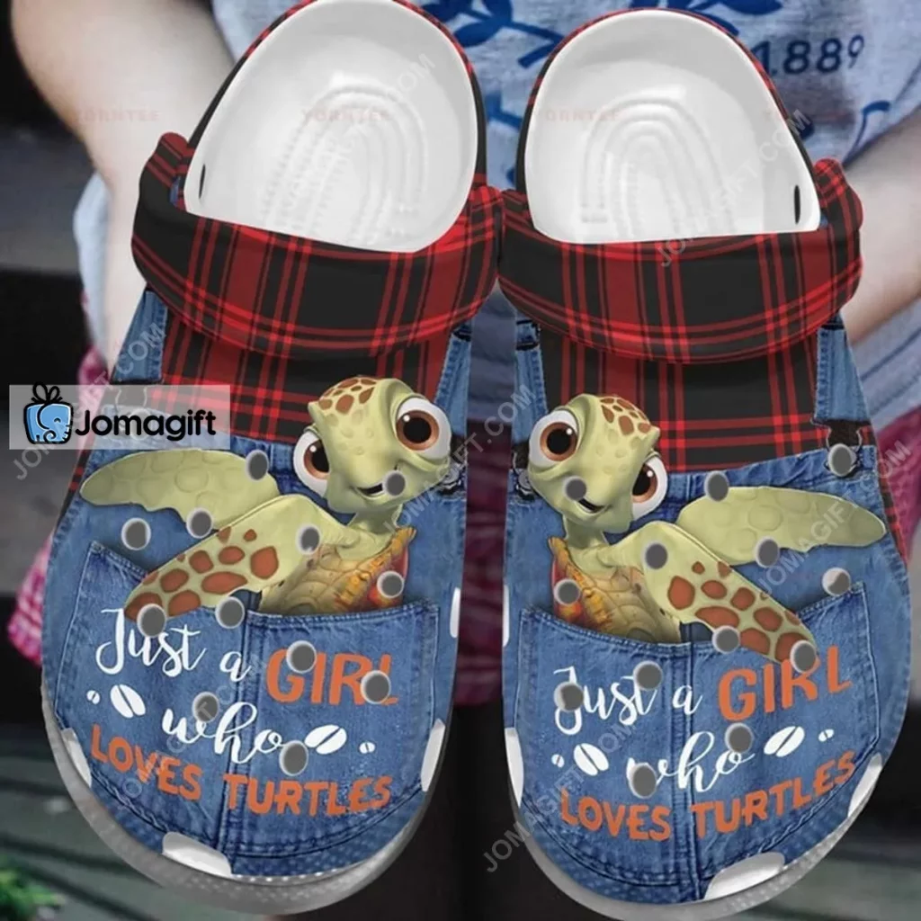 Just Love Turtles Jean Crocs Shoes