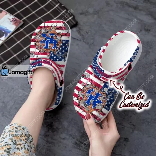Kentucky Wildcats American Flag New Clog Shoes