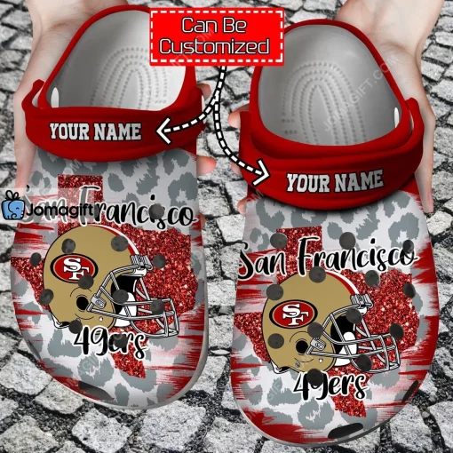 Logo Team Football Cheetah Texas Crocs Clog Shoes