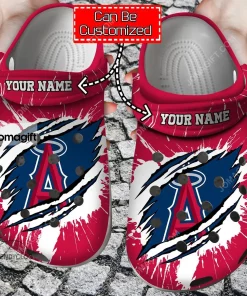 Custom Los Angeles Angels Baseball Logo Team Crocs Clog Shoes