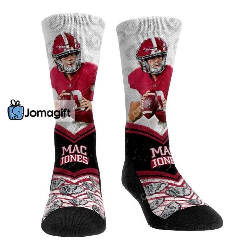 Mac Jones Alabama Crimson Tide Legend Socks