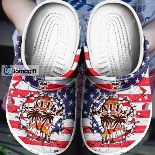Malibu American Flag Crocs Shoes